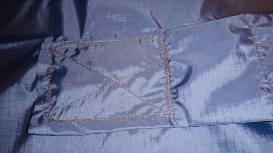 1st attempt at X box stitch