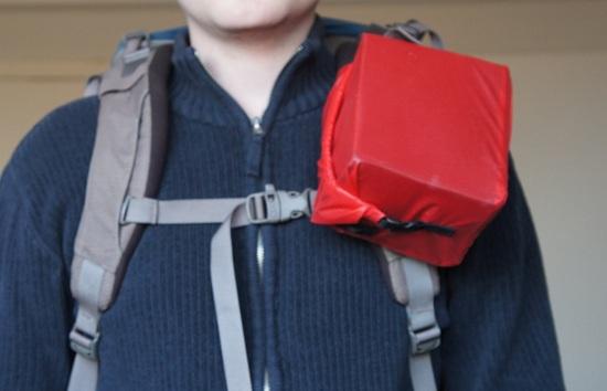 Attached to pack