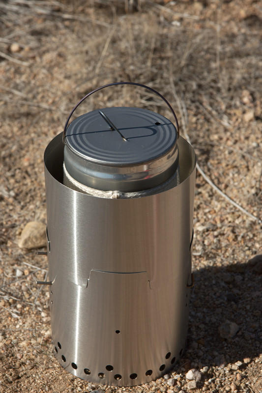 beer can cookset