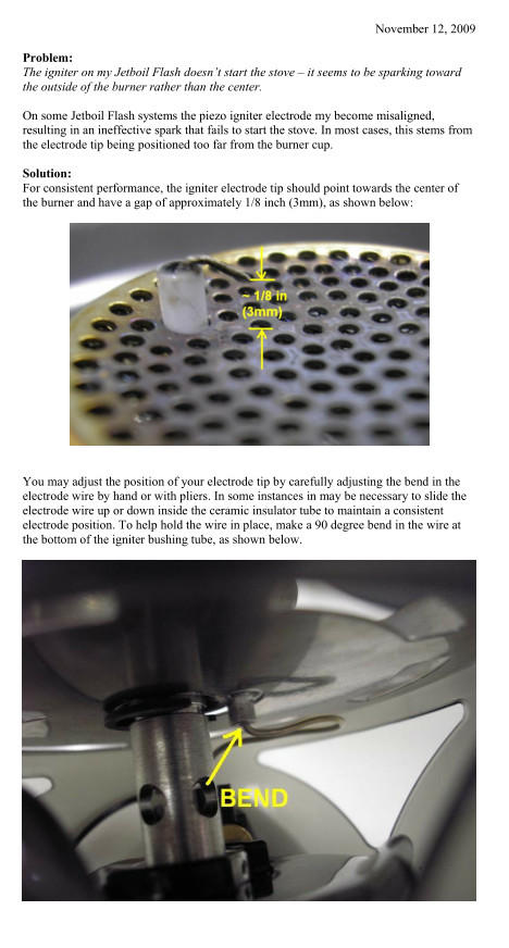 JB's igniter for Sol Ti