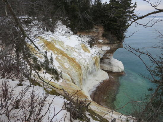 icy cliff