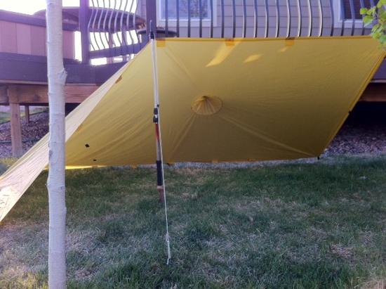 Golite Poncho Tarp, favorite pitch