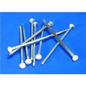Aluminum gutter nails for tent stakes