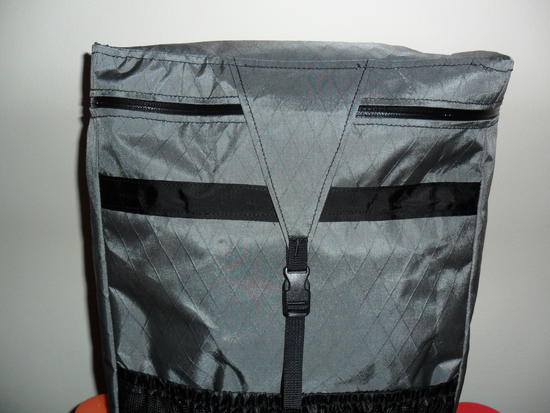 Zippered Lid with compression/weather flap