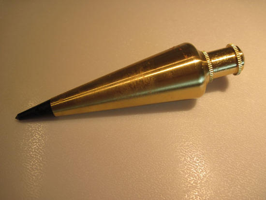 Plumb bob used to created SteriPEN to Gatorade adaptor