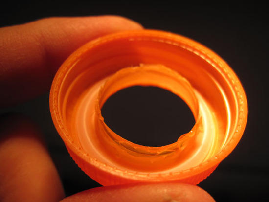 Inside of Steripen to Gatorade adaptor