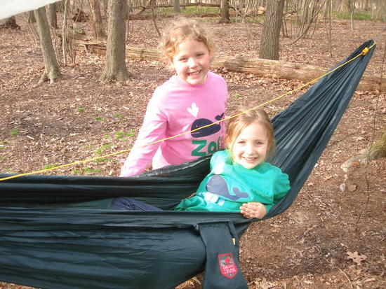 Loving Daddy's hammock