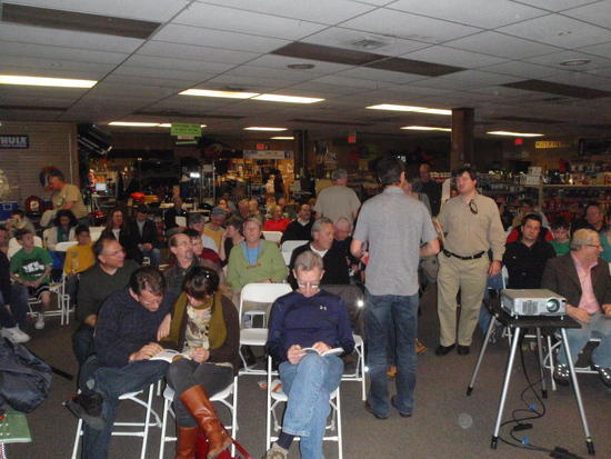 The friendly crowd at Campmor