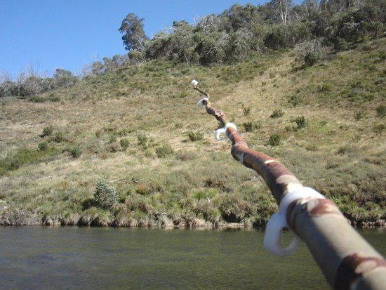 Fishing rod with Plastimake eyelets
