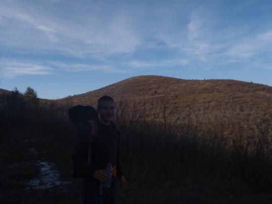 Hiking out