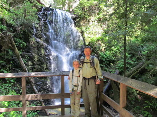 Hannah and dad at Berry Creek Fall