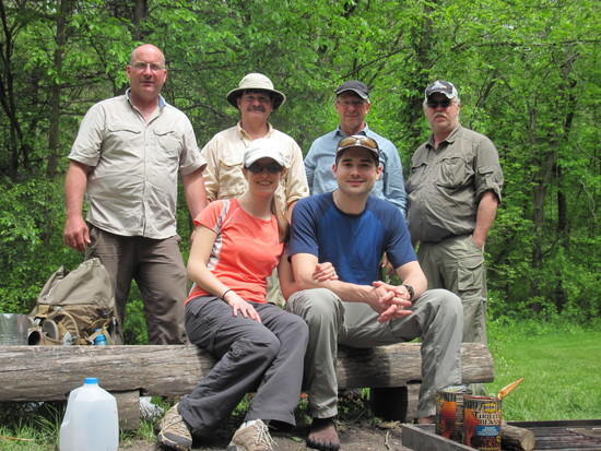 Gretchen and Travis, Mark, James, Dave and Doug
