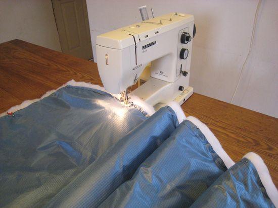 Sewing quilt