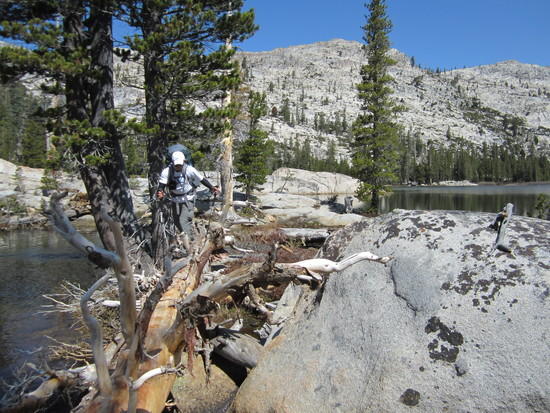 Crossing between Upper and Lower Buck not easy and water moving fast