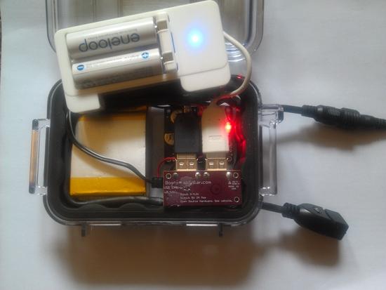 top down battery pack, open