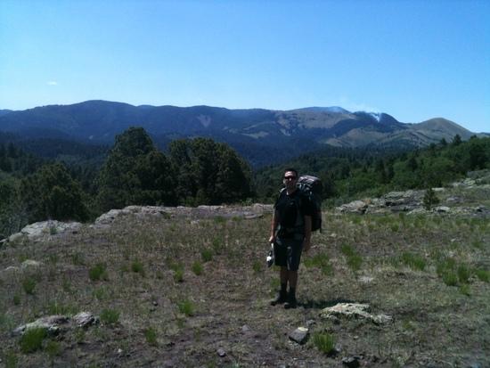 At the intersection of the Argentina Canyon and Crest Trails