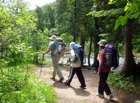 hiking with 58L