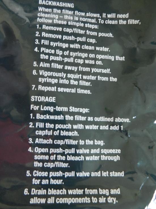 Sawyer Squeeze instructions