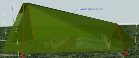 48" tent - side