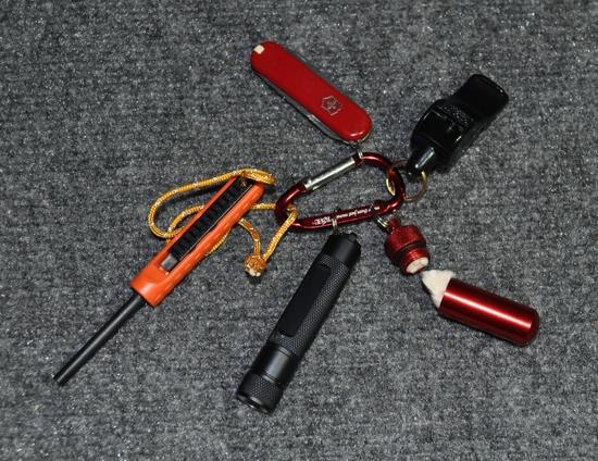 Keychain survival kit