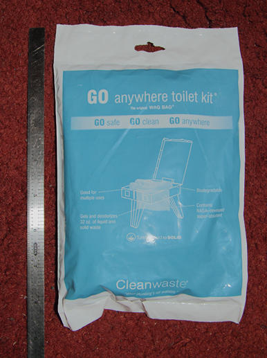 human waste pack-out kit