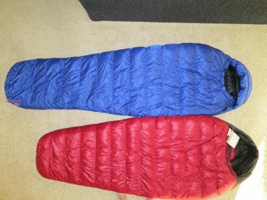 WM and Marmot long bags