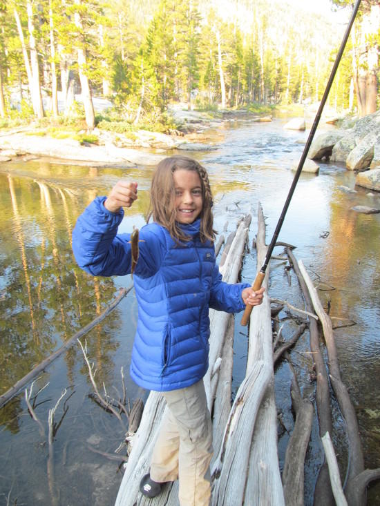 Natalie with trout