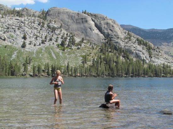 Hannah and Natalie in Shadow Lake