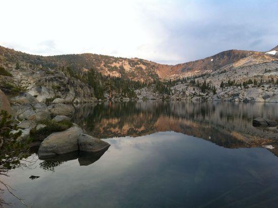 Lake at sunset