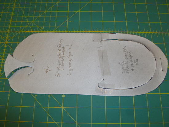 Enlarged copy of pedicure sandal