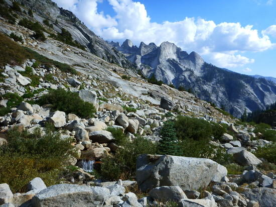 Near first night's camp
