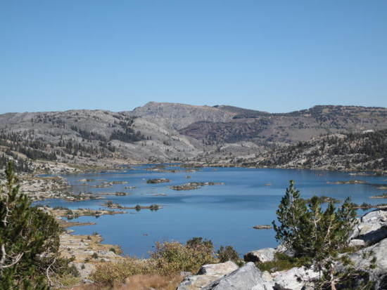 thousand island lake looking back