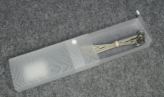 Pencil box as tent stake container