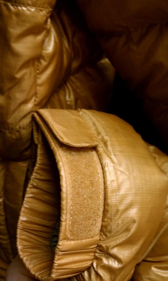 Cuff with velcro adjustment.