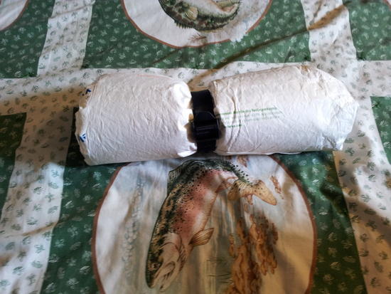 rolled up