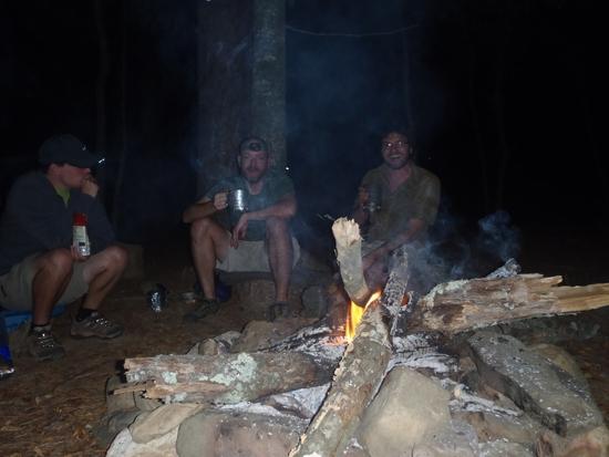 Hanging out around the fire