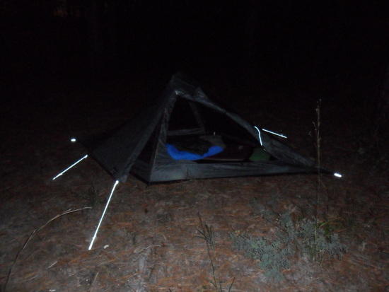 1st night out for the Lightheart Gear Solo