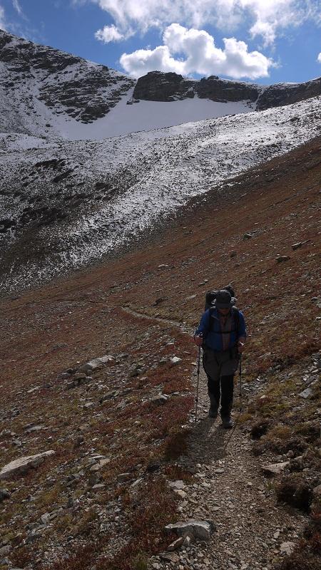 climbing the pass