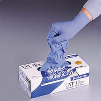 blue gloves