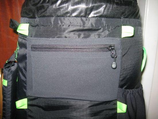zippered pocket
