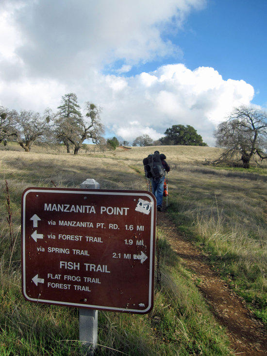 Heading over to the fire road