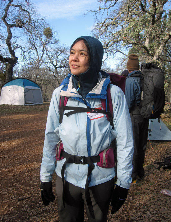 Sharon Backpack Model & Wearer of the Hoodie