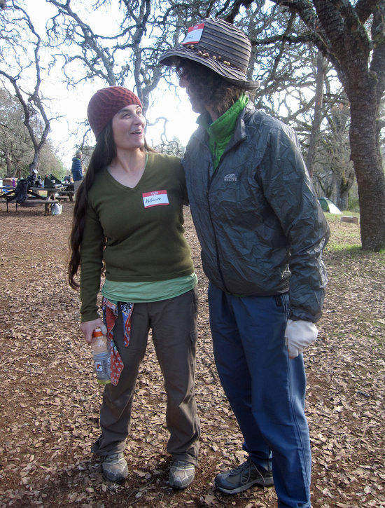Kat of Mountain Goat Hats and Goods With Debbie the Brownie Goddess