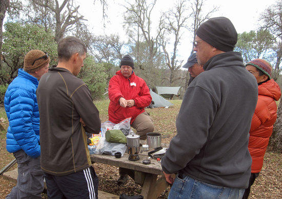 Hikin Jim Holding the Court of Flaming Stoves