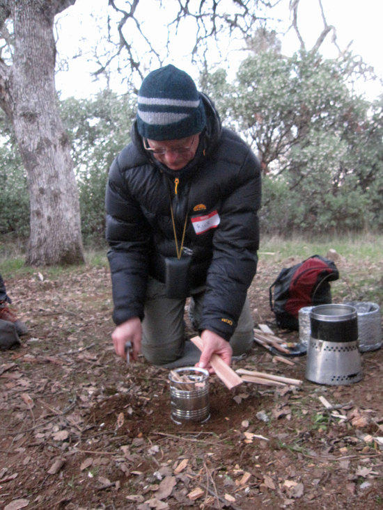 Rick's Home Made Stove with Cone Windscreen