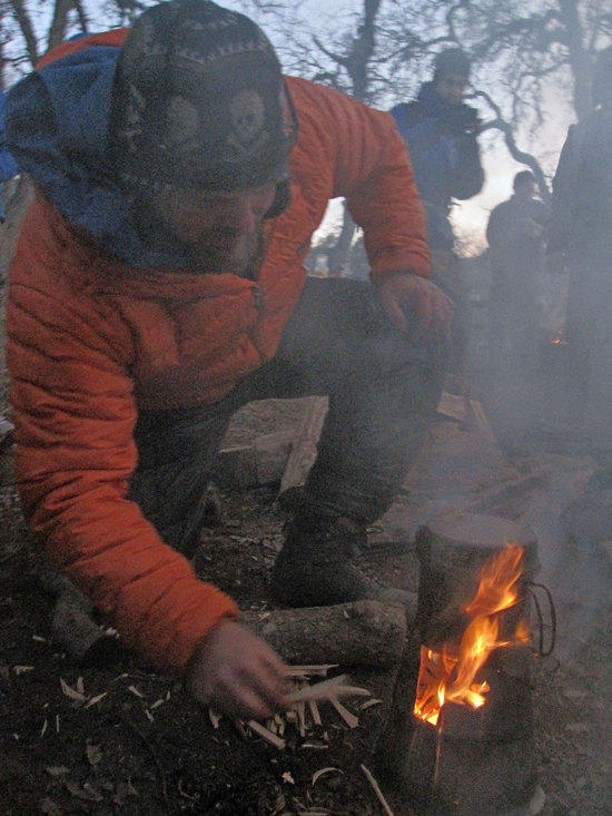 Josh Tends to his Caldera Cone