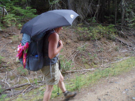walking in the rain