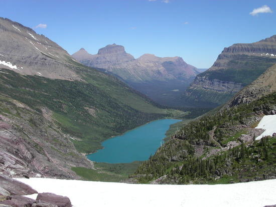 Gunsight Lake from the pass