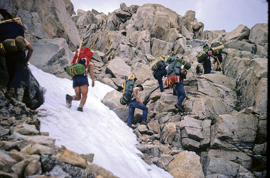 John Muir Trail cross country pass
