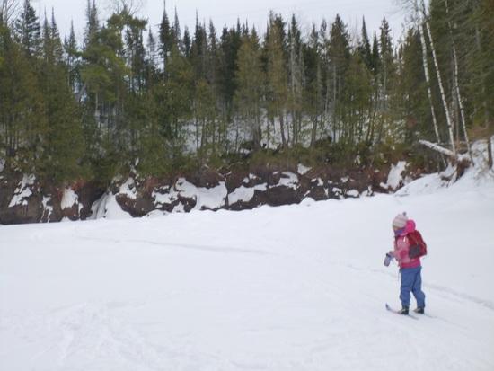 Skiing down the river